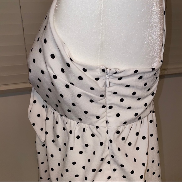 Black and white polka dot adjustable strap - Picture 4 of 10